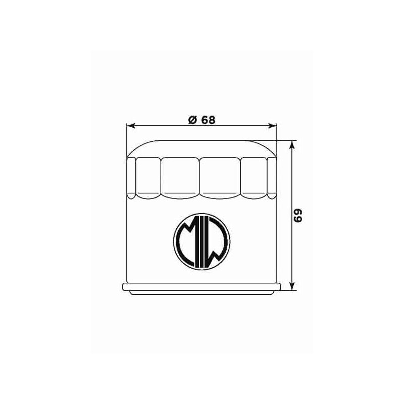 268682_MEIWA_.jpg Filtro olio miw hyosung-cf moto-voge-moto morini-w