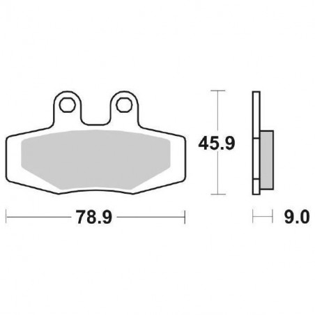 Pastiglia SBS freno anteriore 621HF Ceramica