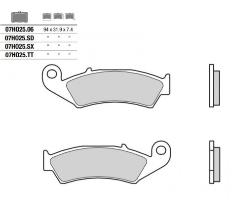 Pastiglia freno Off Road TT...