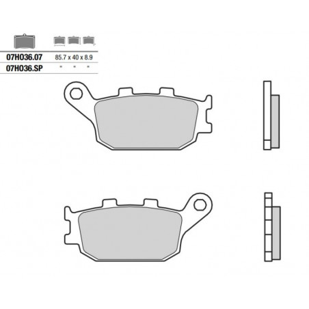 Pastiglia freno SP | Sinterizzata