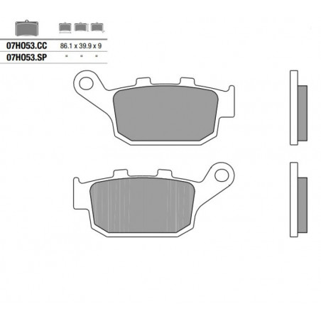 Pastiglia freno Carbon Ceramica CC | Organica