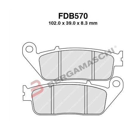 Pastiglie ferodo fdb570p