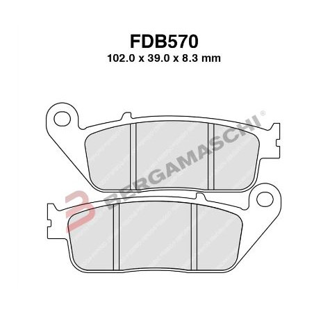 Pastiglie ferodo fdb570p