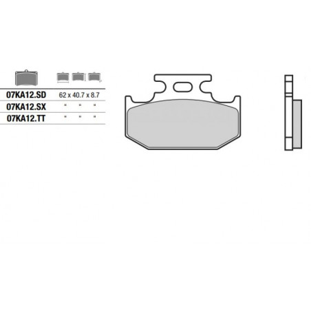 Pastiglia freno Off Road TT | Organica Carbon Ceramica