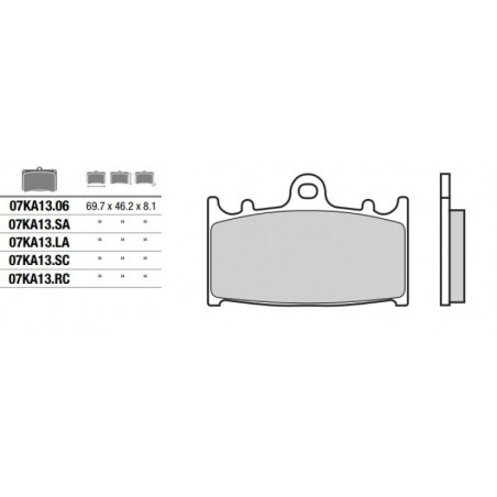 Pastiglia freno SA | Sinterizzata