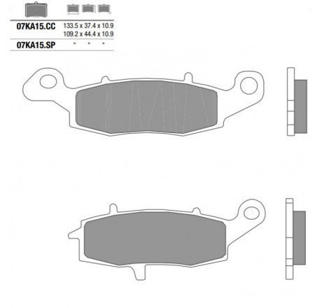 Pastiglia freno Carbon...
