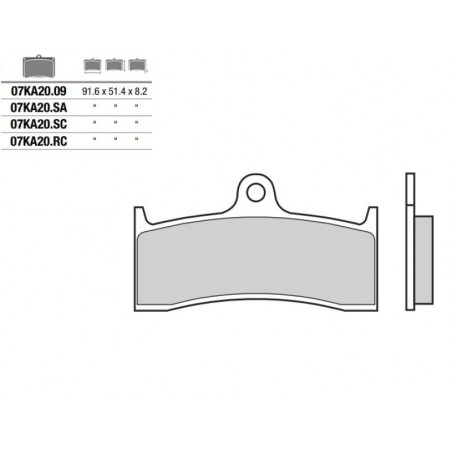 Pastiglia freno SA | Sinterizzata