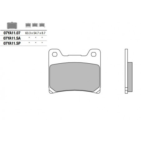 Pastiglia freno SP | Sinterizzata