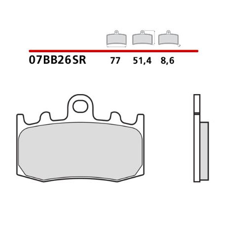 07bb26sr_brembo_pastiglie freno.JPG Pastiglie brembo sr 07bb26sr