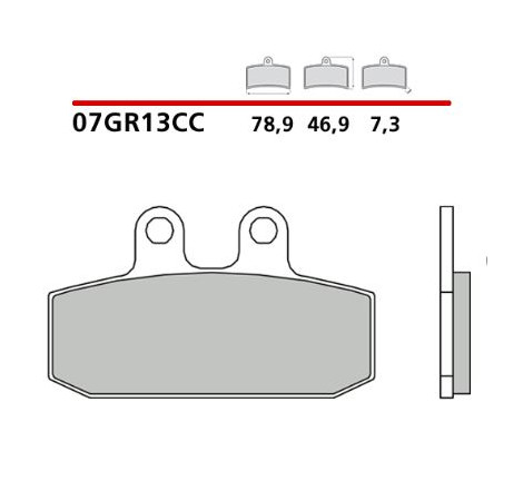 Pastiglie brembo cc 07gr13cc