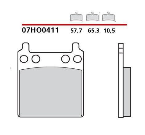 Set pastiglie freno honda