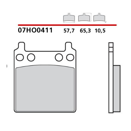 Set pastiglie freno honda