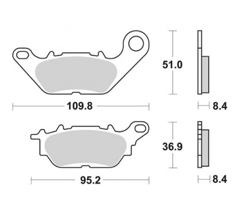 Pastiglia freno SBS 227HF