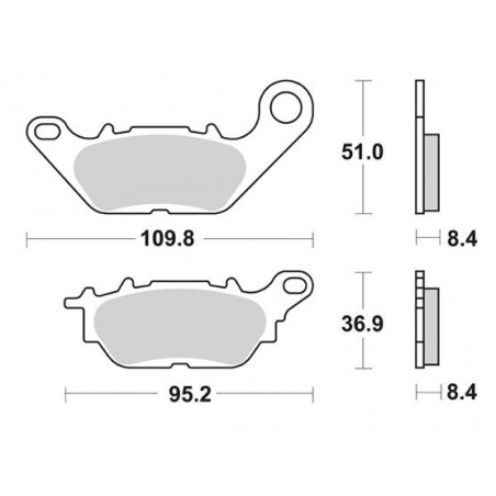 Pastiglia freno SBS 227HF