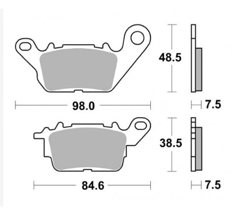 Pastiglia Freno Scooter HF | Organica Ceramica