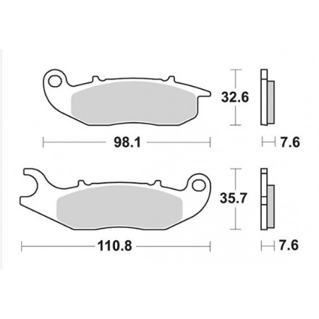 Pastiglia Freno Scooter HF | Organica Ceramica