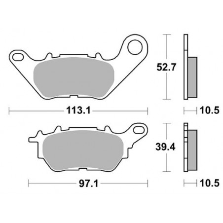 Pastiglia Freno Scooter HF | Organica Ceramica