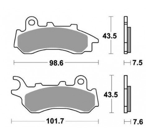 Pastiglie freno sbs 233hf