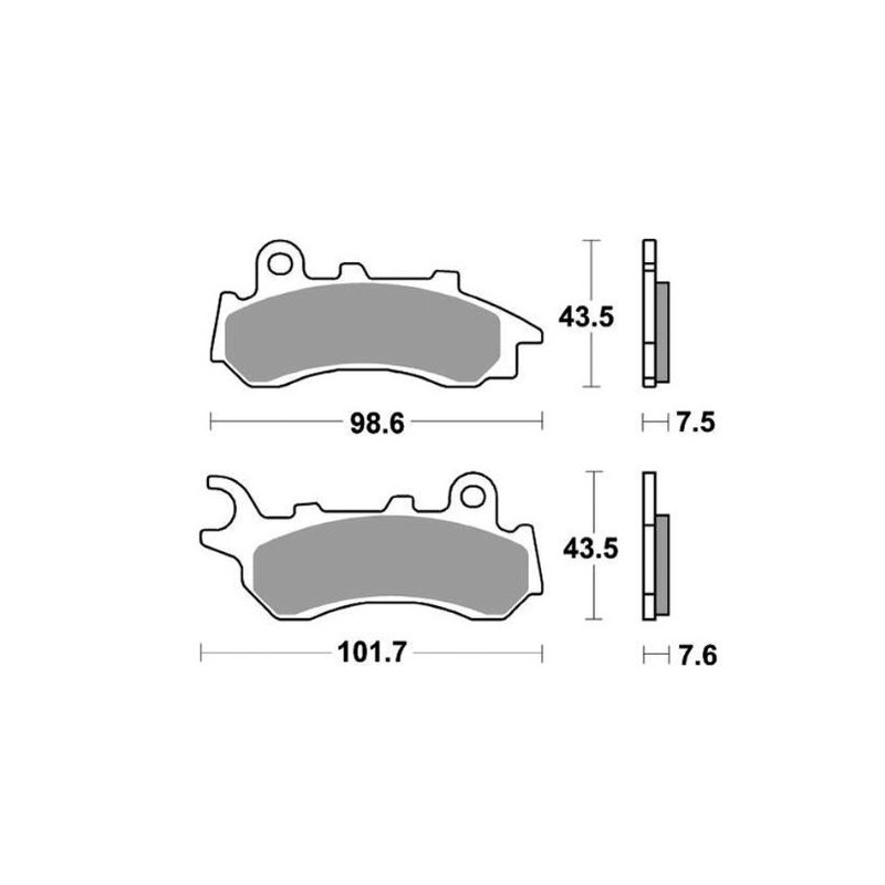 6562330_sbs_233hf_pastiglie freno.JPG Set pastiglie freno sbs 233hf