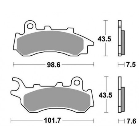 Pastiglie freno sbs 233hf