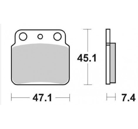 Pastiglia freno SBS 649SI