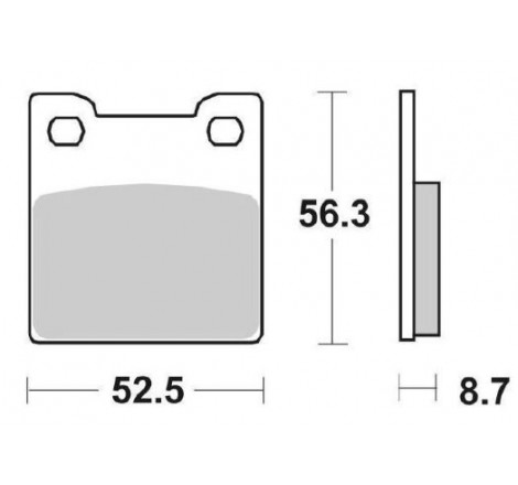 Pastiglie freno posteriore sbs 701ls