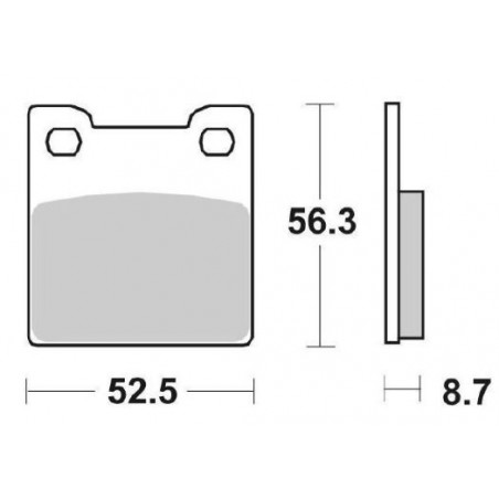 Pastiglie freno posteriore sbs 701ls