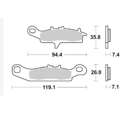 Pastiglia freno Racing Off Road RSI | Sinterizzata