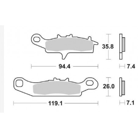 Pastiglia freno Racing Off Road RSI | Sinterizzata