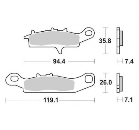 Pastiglia freno Racing Off Road RSI | Sinterizzata