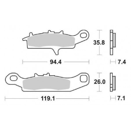 Pastiglia freno Racing Off Road RSI | Sinterizzata