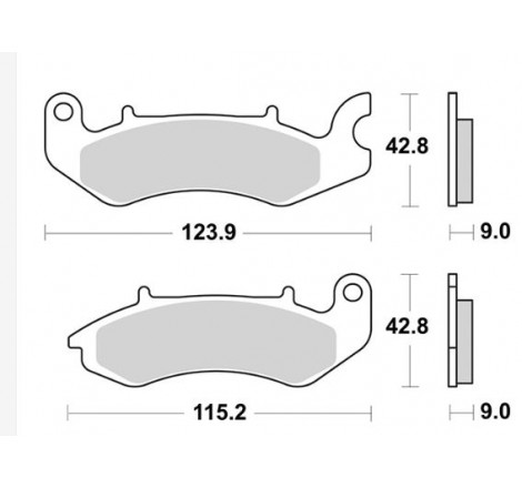 Pastiglie freno sbs 968hf