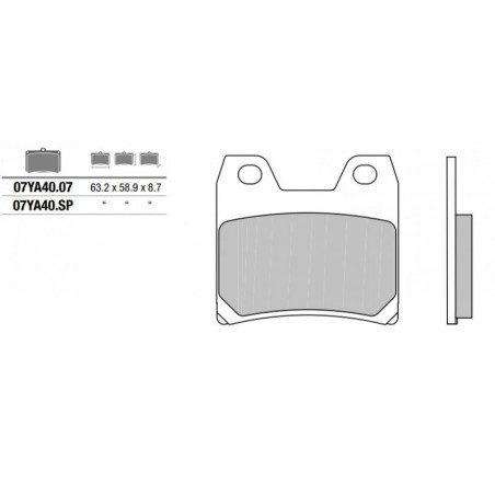 Pastiglie brembo genuine 07ya4007