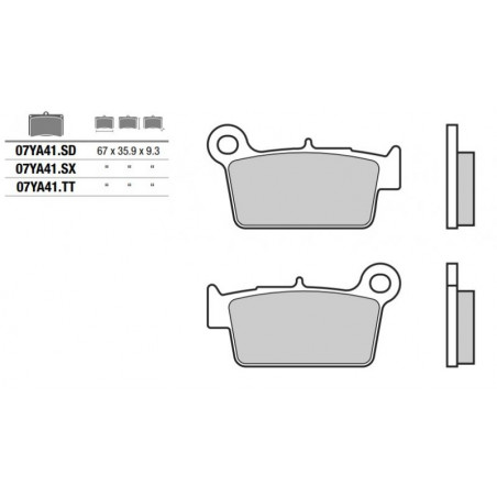 Pastiglia freno Off-Road SD | Sinterizzata