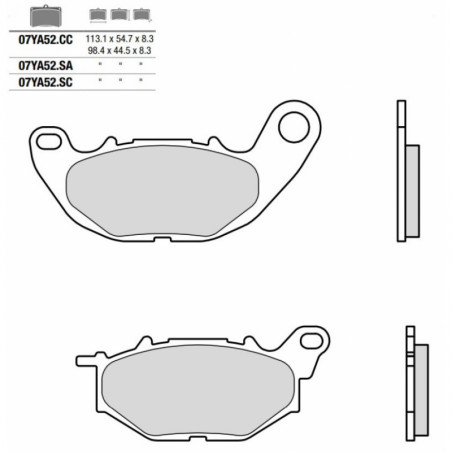 Pastiglia freno Carbon Ceramica CC | Organica