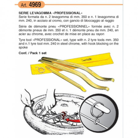 Set levagomma professionale | 3 pz.