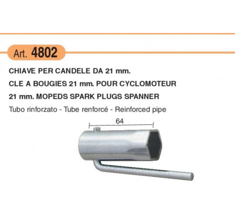 Chiave per candele da 21 mm...