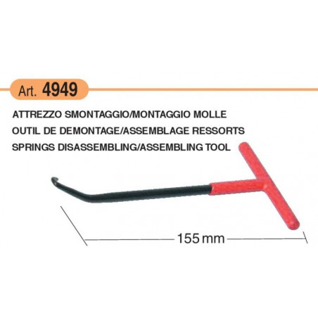 Chiave L 155 mm per smontaggio molle