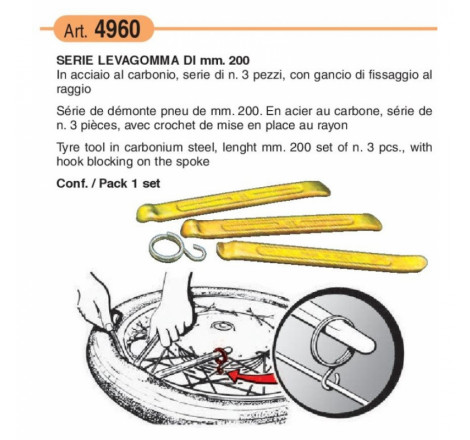 Set levagomma da 20 cm | 3 pz.