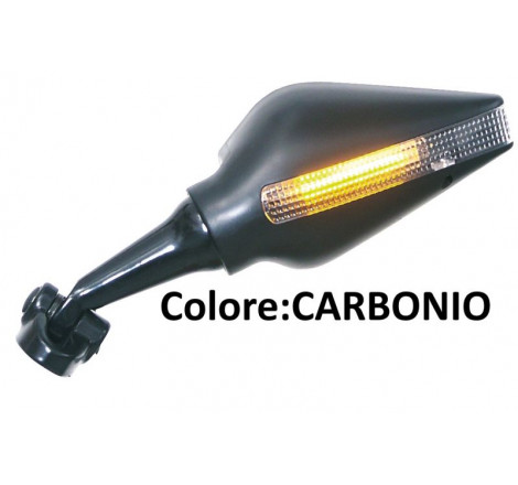 Specchietto DX da carena a LED | Carbonio