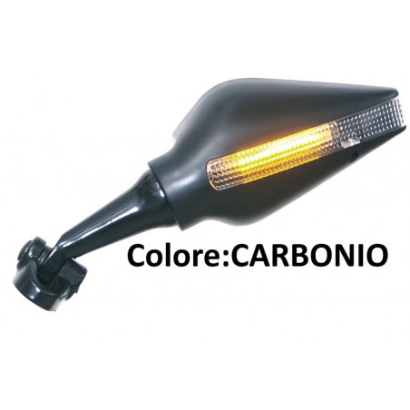 Specchietto DX da carena a LED | Carbonio