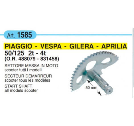 Settore messa in moto perno...