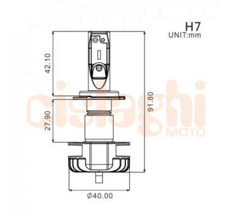 Lampadina anabbagliante a LED H7