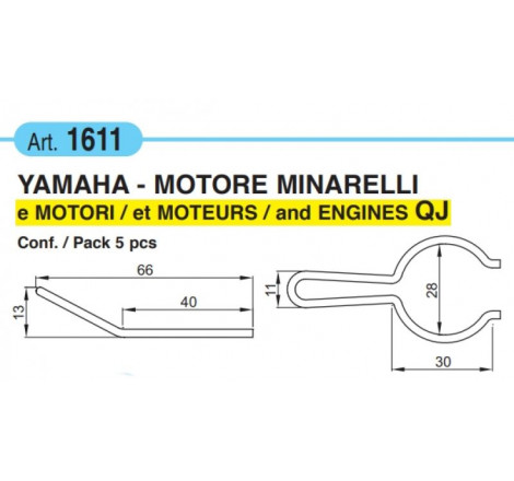 Molla ingranaggi avviamento 66 mm