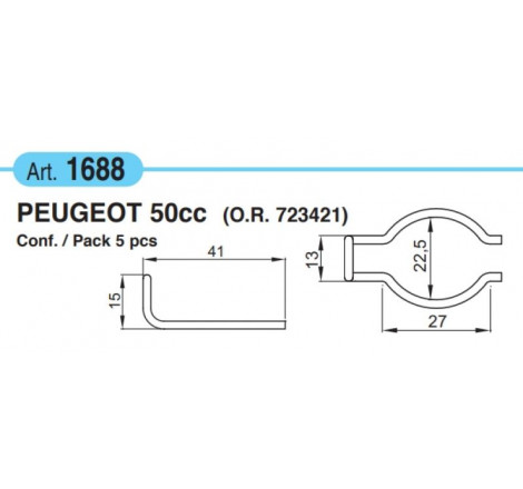 Molla ingranaggi avviamento Peugeot