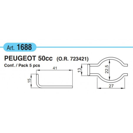 Molla ingranaggi avviamento Peugeot