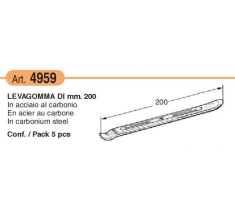 Set Levagomma 20 cm | 5 pz.