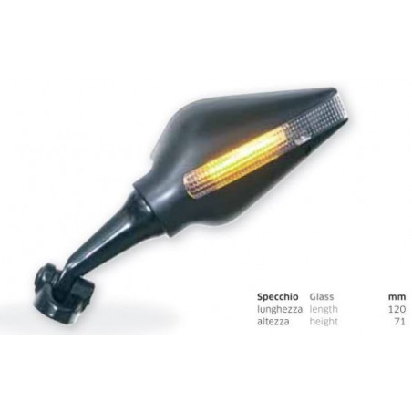 Retrovisore sx nero per yamaha r1 09/10