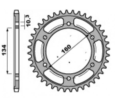 Corona honda cbr600f 2001 z47 ergal