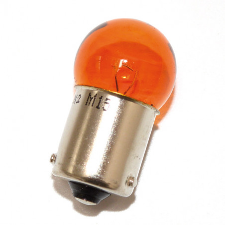 lampada 12v-10w bau15s arancio